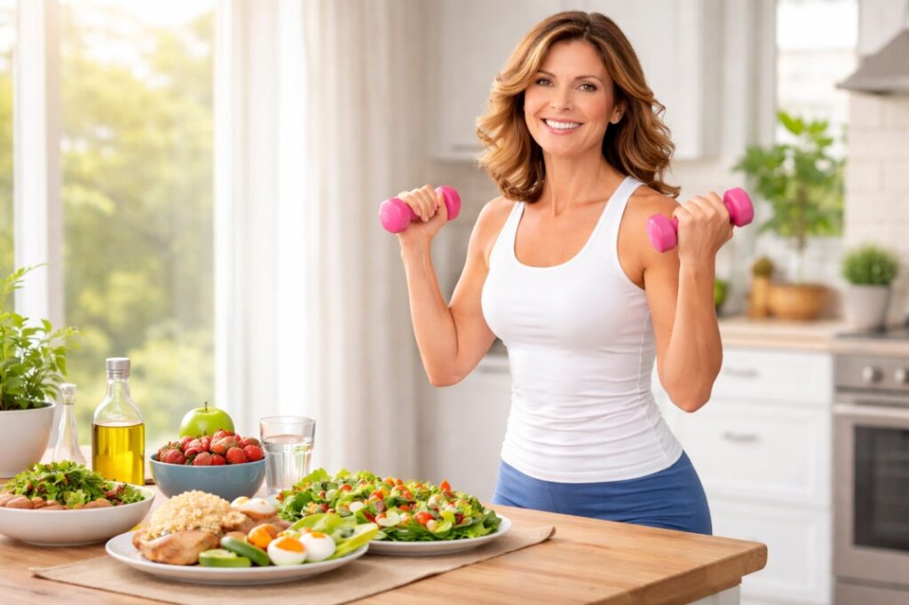 HRT weight loss lifestyle optimization exercise and diet