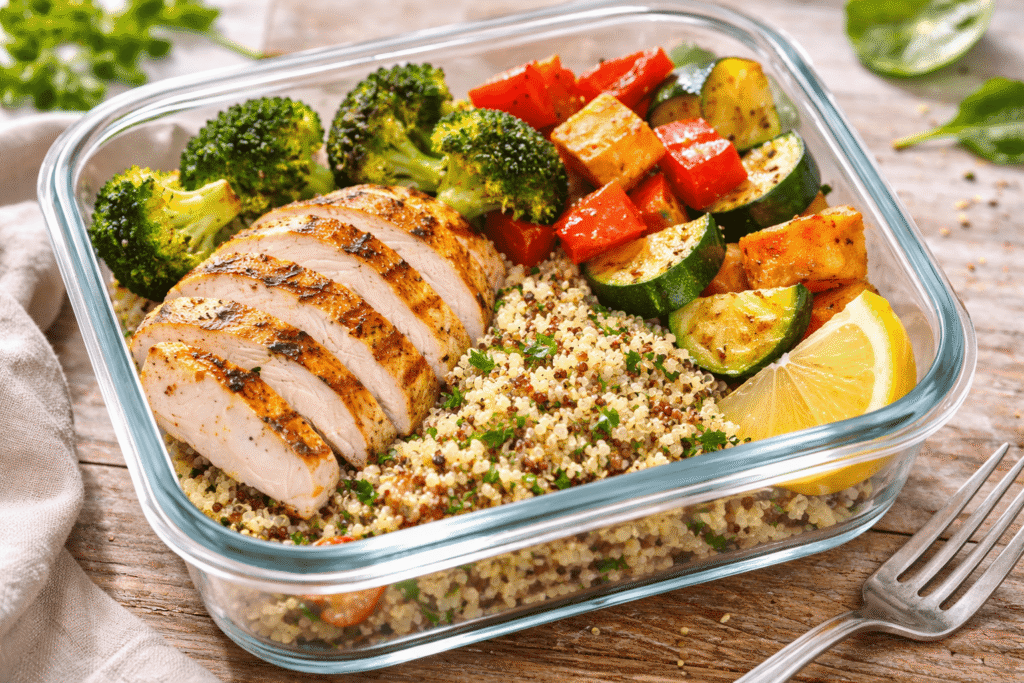high-protein and fiber meals for weight loss